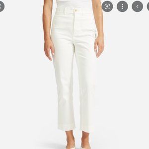 Everlane Lightweight Straight-Leg Crop in Bone RUNS BIG